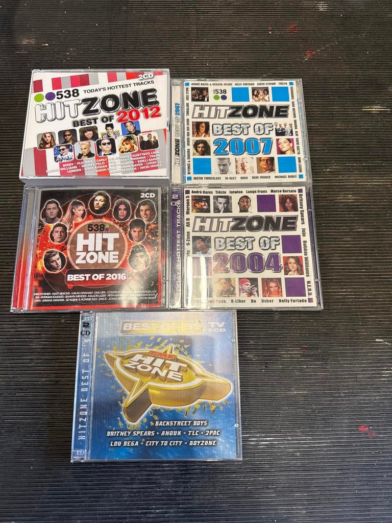 Hitzone Best Of CD's - Diverse Jaren (2004, 2007, 2012, 2016, Ophalen, Gebruikt, Pop