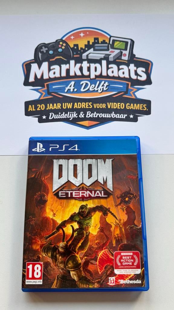 DOOM Eternal voor PS4, Online, Gebruikt, Vanaf 18 jaar, Shooter