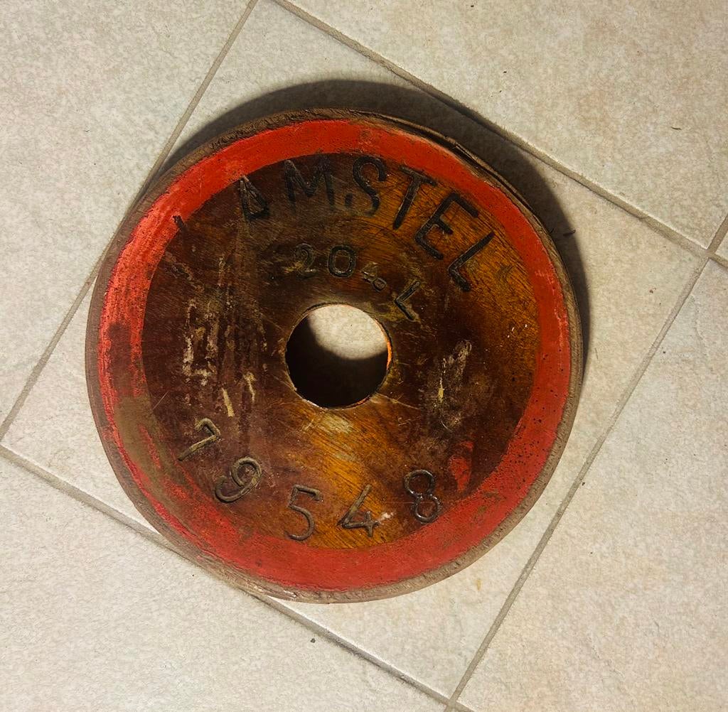 Amstel, oud hard houten vat deksel, in goede staat, Verzamelen, Ophalen of Verzenden, Gebruikt, Reclamebord, Plaat of Schild, Amstel