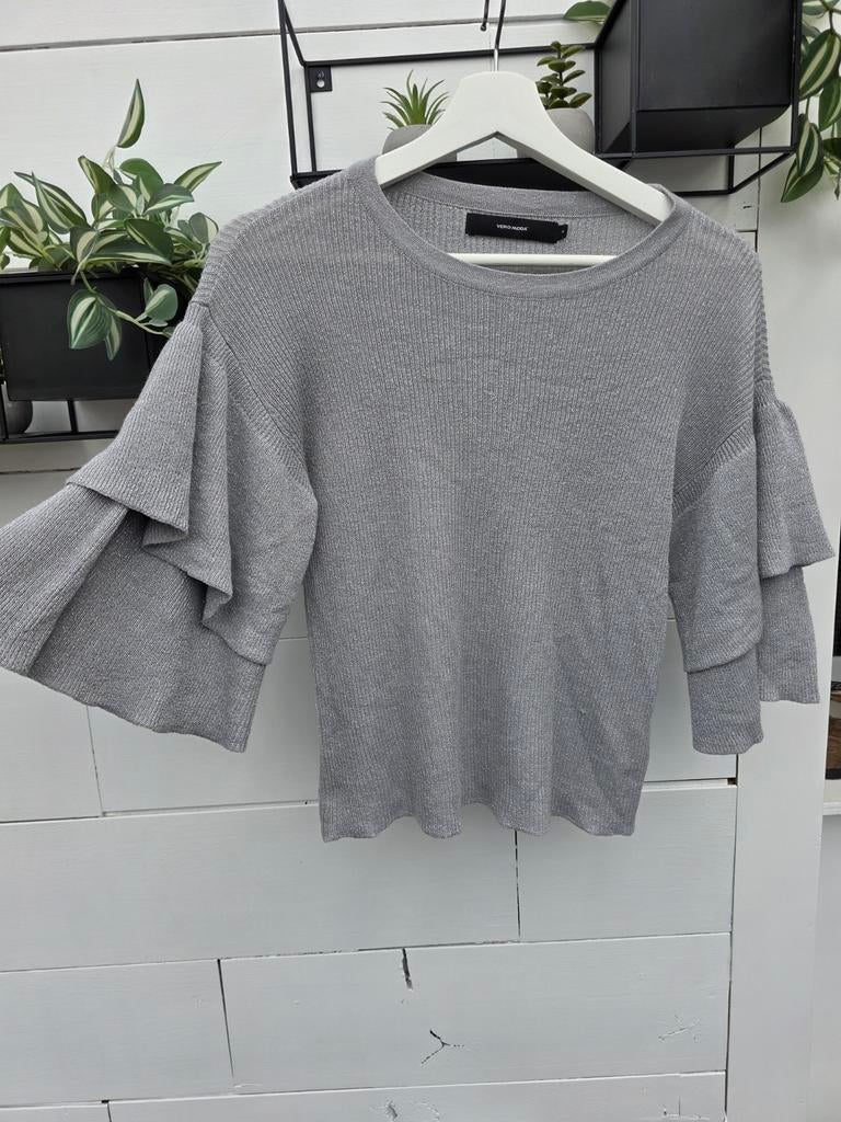 Vero Moda truitje grijs met glitter maat S, Kleding | Dames, Vero Moda, Ophalen of Verzenden, Zo goed als nieuw, Maat 36 (S)