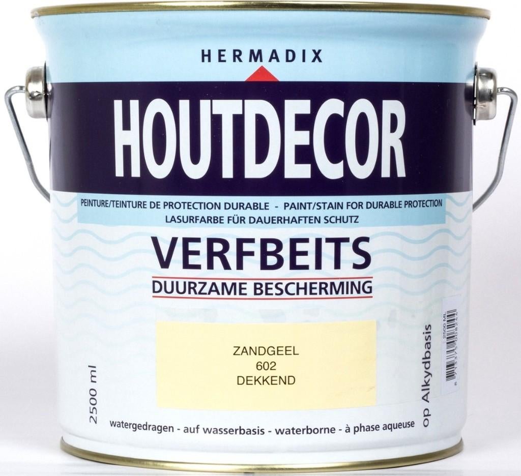Hermadix houtdecor Zandgeel 2,5 ltr, Ophalen, Overige materialen, 1 tot 2 meter, Minder dan 3 meter