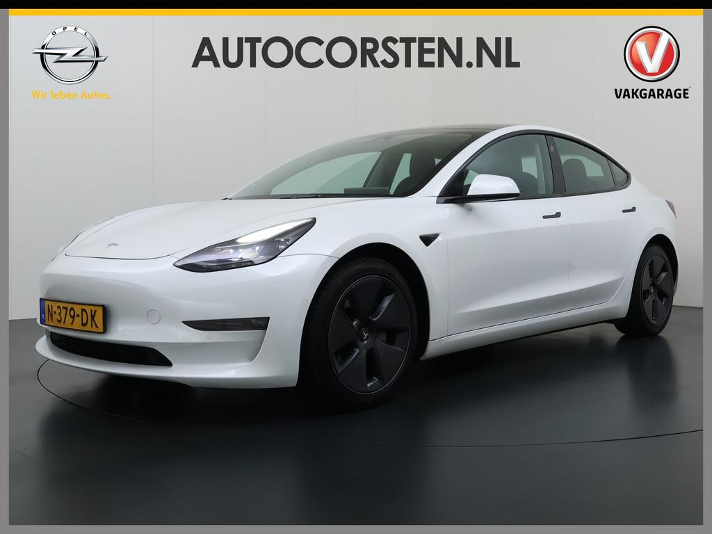 Tesla Model 3 Long Range AWD 75kWh FACELIFT Trekhaak Warmtep, Automaat, Gebruikt, Zwart, 462 pk