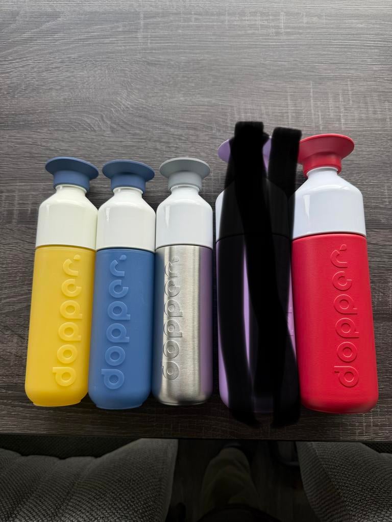 Dopper drinkflessen - Diverse kleuren (5 stuks) nieuw, Ophalen of Verzenden, Nieuw