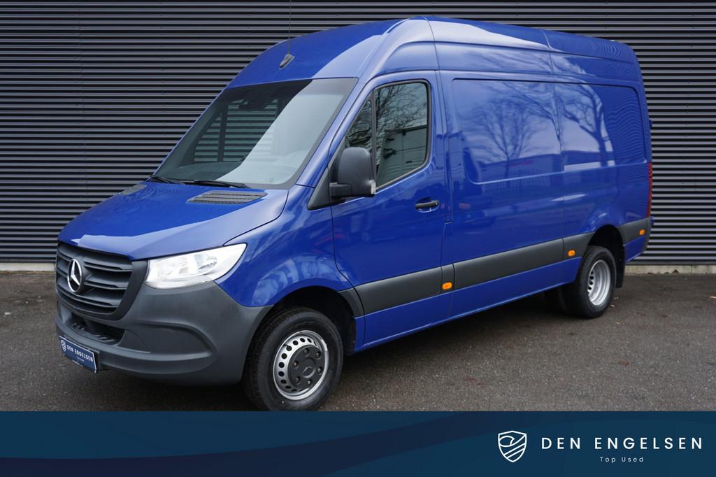 Mercedes-Benz Sprinter 516 160pk Automaat 5000kg L2H2 Dubbel, Auto's, Gebruikt, Zwart, 4 cilinders, Blauw