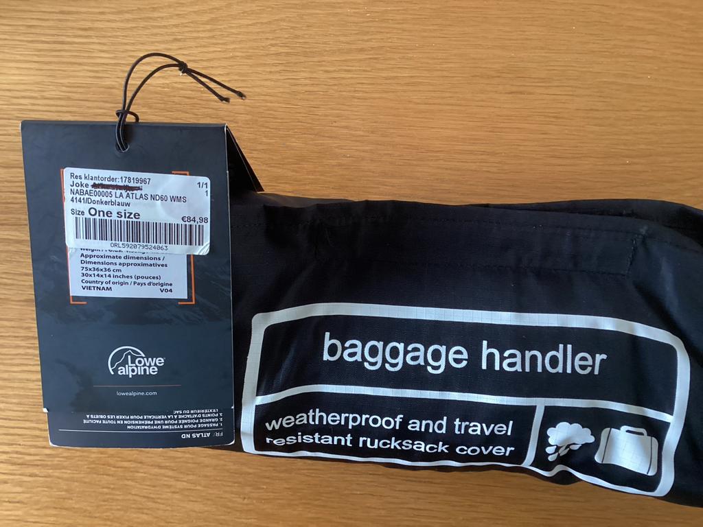 Lowe Alpine Baggage Handler - Rugzak bescherming, Kleding | Dames, Overige Dameskleding, Zo goed als nieuw, Ophalen of Verzenden