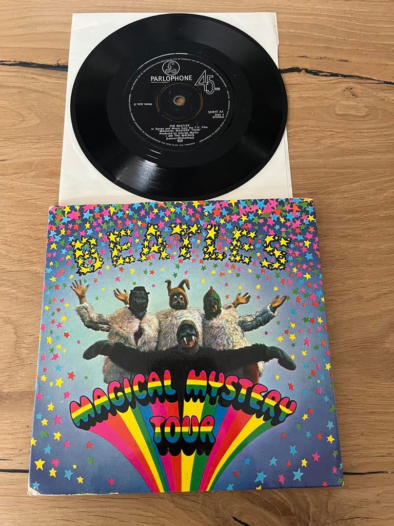Single EP the Beatles - Magical Mystery Tour met booklet, 7 inch, Ophalen of Verzenden, Zo goed als nieuw, Rock en Metal