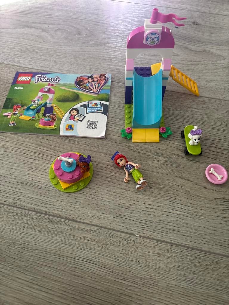 Lego Friends 41396 Puppy Speeltuin met Mia, Ophalen of Verzenden, Zo goed als nieuw, Complete set, Lego