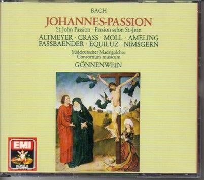 Bach: Johannes-Passion / Gönnenwein -2cds, Ophalen of Verzenden, Barok, Zo goed als nieuw, Vocaal