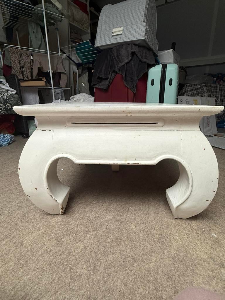 Opiumtafel 50x50x35, Huis en Inrichting, Tafels | Salontafels, Ophalen, Gebruikt, 50 tot 100 cm, Vierkant