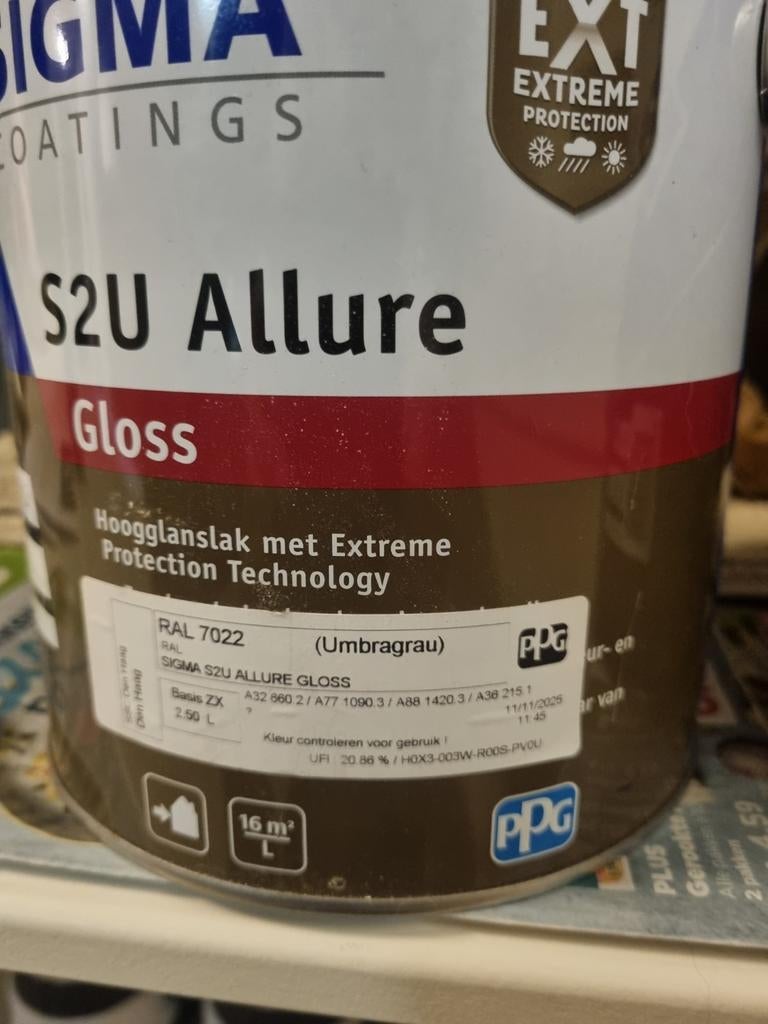 Grondverf ,lak ,grijs , primer, Ophalen of Verzenden, Nieuw, Grijs