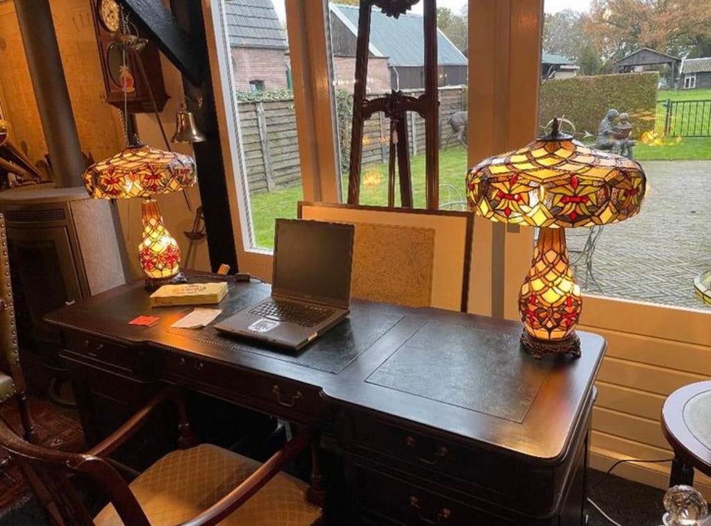 Tiffany bureau lamp lampen voor mancave kantoor huis kamer, Antiek en Kunst, Antiek | Lampen, Ophalen