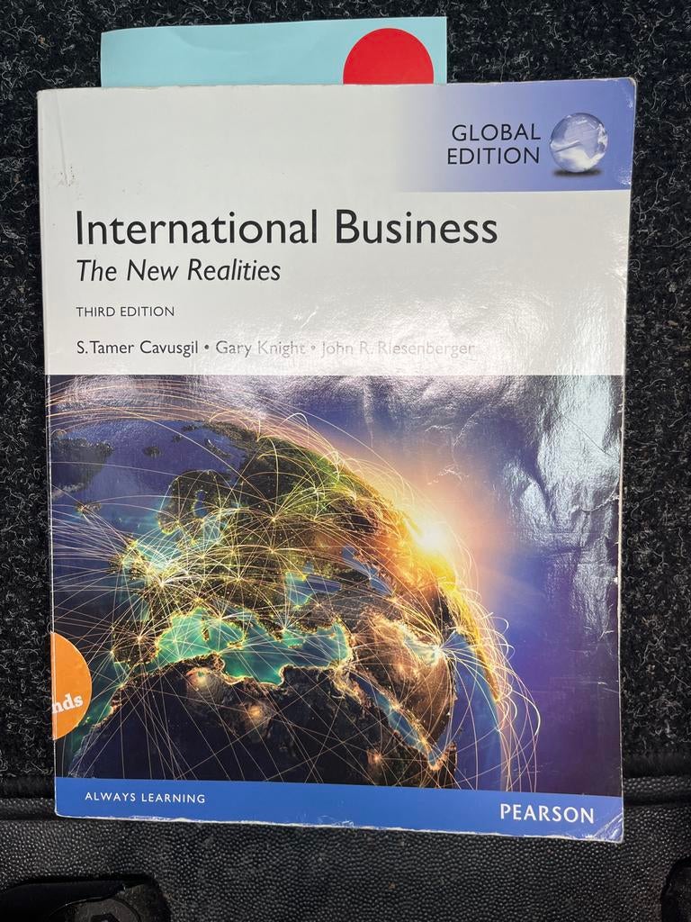 International Business: The New Realities - Derde Editie, Boeken, Studieboeken en Cursussen, Zo goed als nieuw, HBO, Gamma, Ophalen of Verzenden