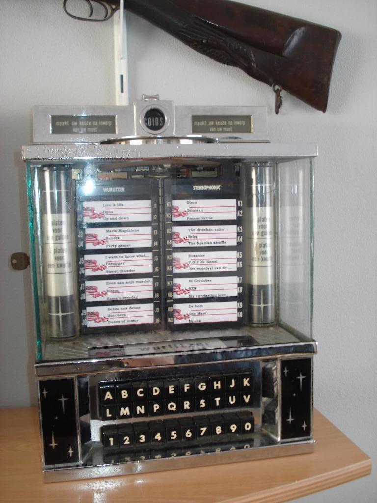 Jukebox Wallbox Wurlitzer 5220   Nederlandse Uitvoering 1965, Verzamelen, Ophalen of Verzenden, Gebruikt, 1960 tot 1970, Wurlitzer