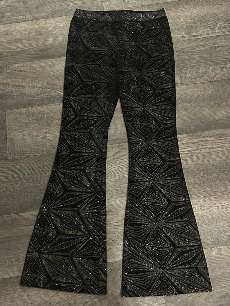 Colourful Rebel flared pants glitter strepen, maat M, Kleding | Dames, Maat 38/40 (M), Overige kleuren, Nieuw, Ophalen of Verzenden