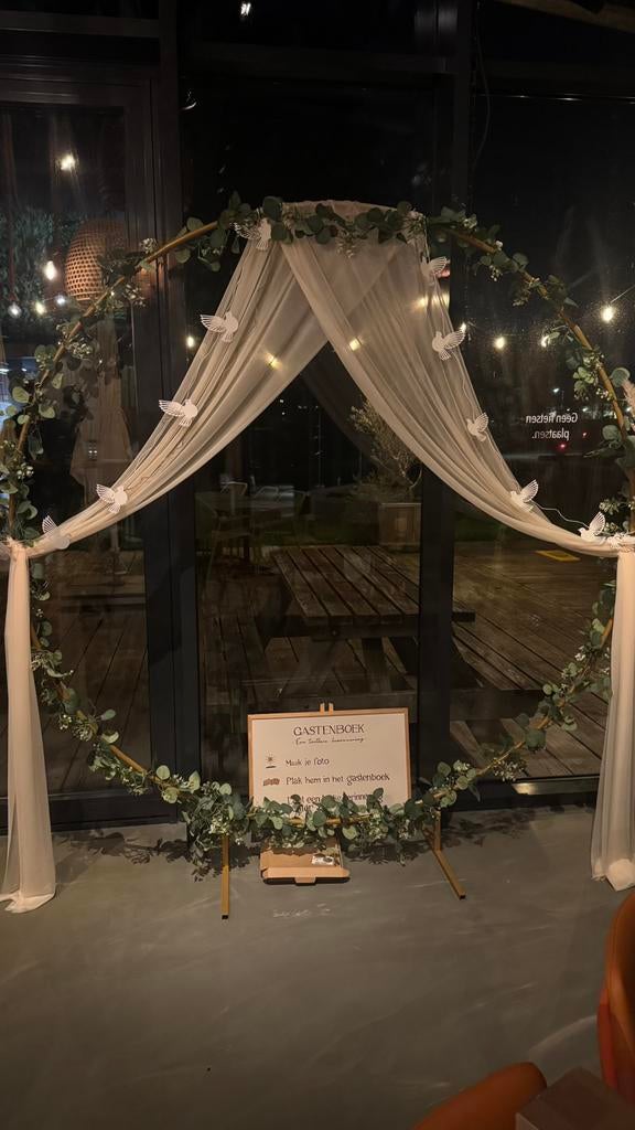 Photobooth backdrop / bruiloft backdrop te huur, Ophalen, Zo goed als nieuw, Geboorte of Huwelijk