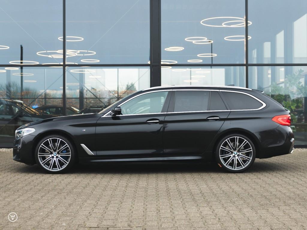 Bmw 5-SERIE 540i Touring M-sport Sportautomaat, Gebruikt, Euro 6, Zwart, Leder