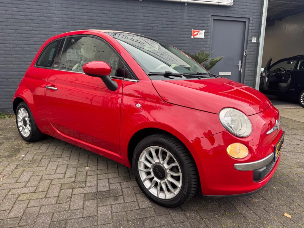 Fiat 500C 1.2 Pop Blue&Me Cabrio! Inruil mogelijk!, Euro 5, Stof, Gebruikt, 4 cilinders
