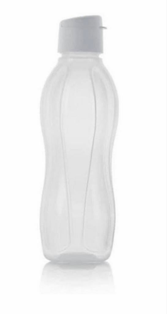 Tupperware Eco Fles 1 Liter met Sportdop, Ophalen of Verzenden, Nieuw, Wit, Beker of Kan