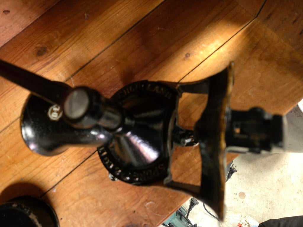 Antieke handmatige koffiemolen Douwe Egberts, Antiek en Kunst, Ophalen of Verzenden