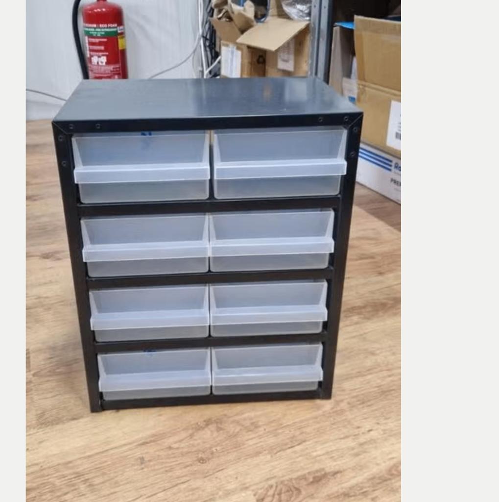 Raaco kasten 8-2 met tussenschotjes in elke la, Zo goed als nieuw, Minder dan 100 cm, 25 tot 50 cm, 50 tot 100 cm