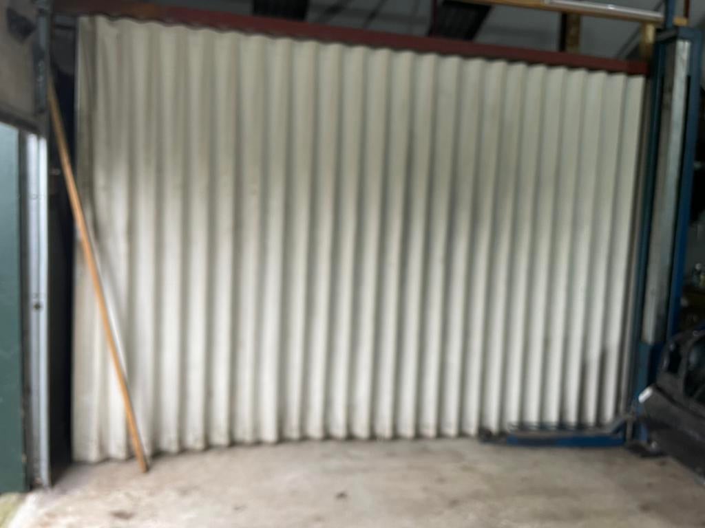 Harmonica deur 4,5 meter breed, Ophalen, Kunststof, Gebruikt, 225 cm of meer