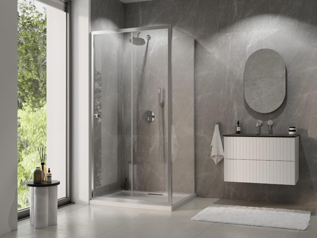 DOUCHECABINE 120x90 cm en 120x80 cm AANBIEDING, Ophalen, Nieuw, Glas