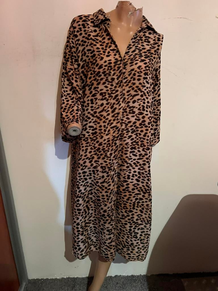 CALZEDONIA jurk maat m  origineel ZGAN, Maat 38/40 (M), Bruin, Calzedonia, B