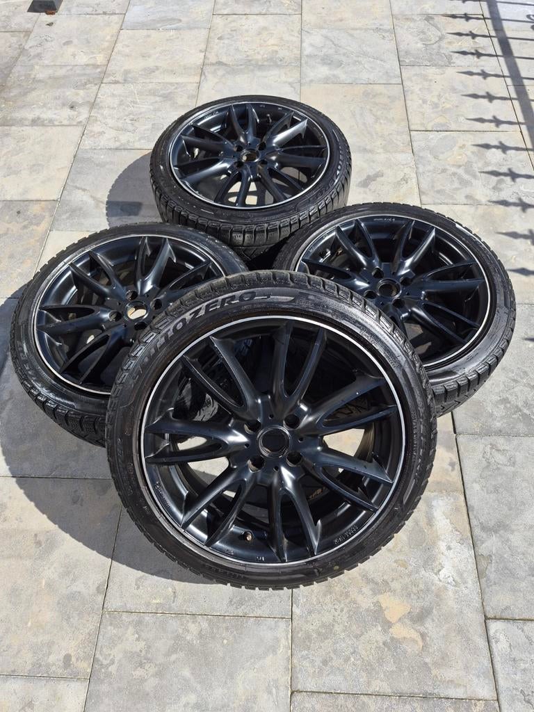 4x100 17" Velgenset Zwart, Auto-onderdelen, Banden en Velgen, Ophalen, 17 inch, 205 mm, Band(en)