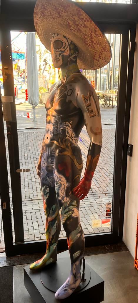 Unieke paspop, Mexicaanse stijl Zeer exclusief, Ophalen of Verzenden, Gebruikt, Mens