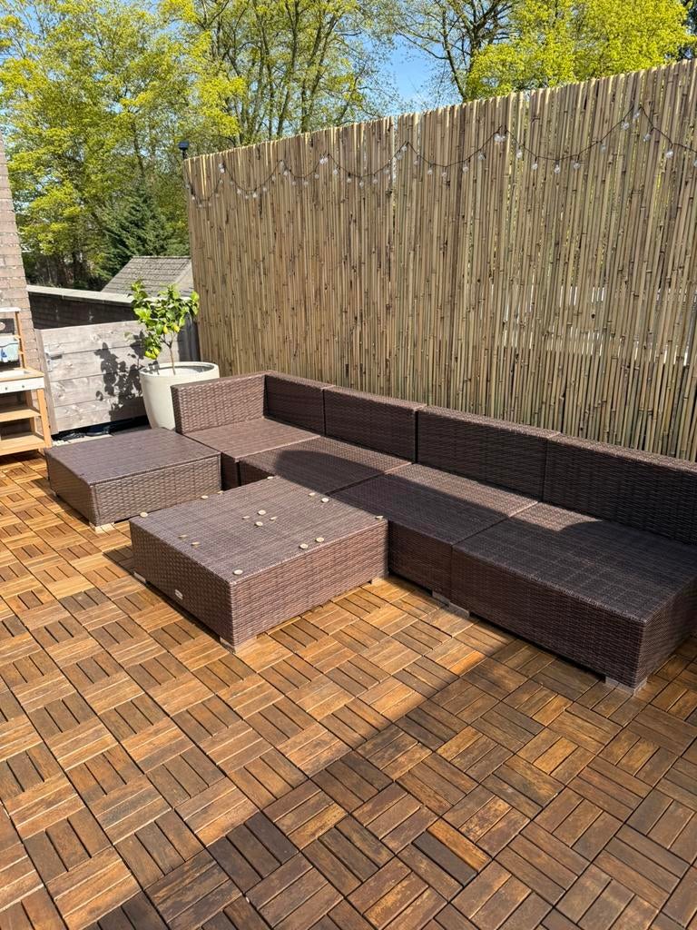 Tuinset met kussens, Ophalen, Gebruikt