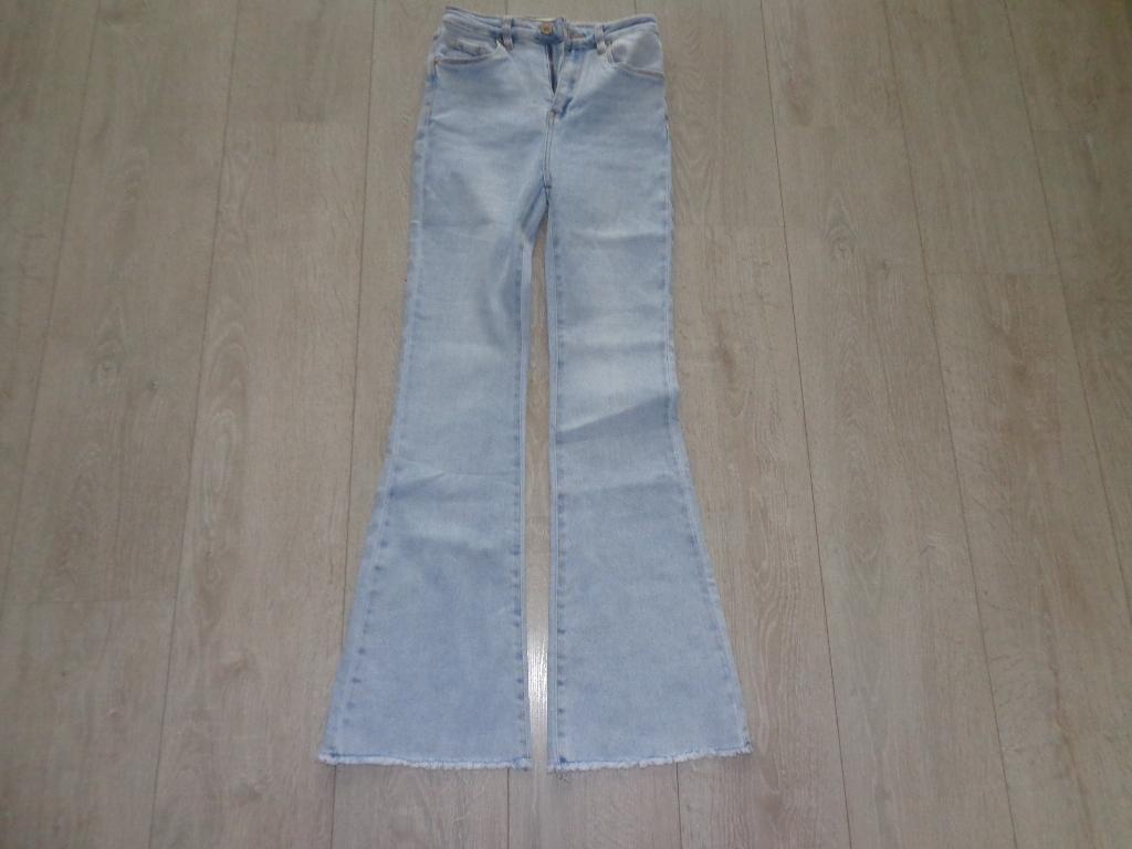 dames/meisjesspijkerbroek van VS Miss Denim, maat 34, Ophalen of Verzenden, Zo goed als nieuw, Blauw, W27 (confectie 34) of kleiner