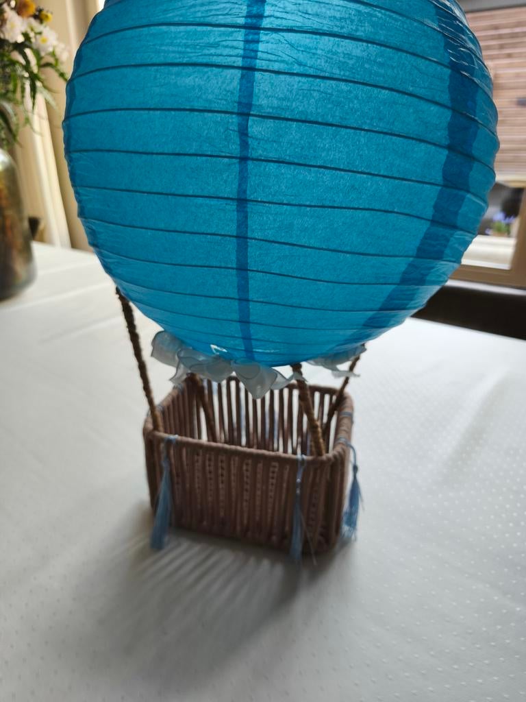 Mand met ballon voor luiertaart babyshower/ kraam kado, Ophalen, Zo goed als nieuw