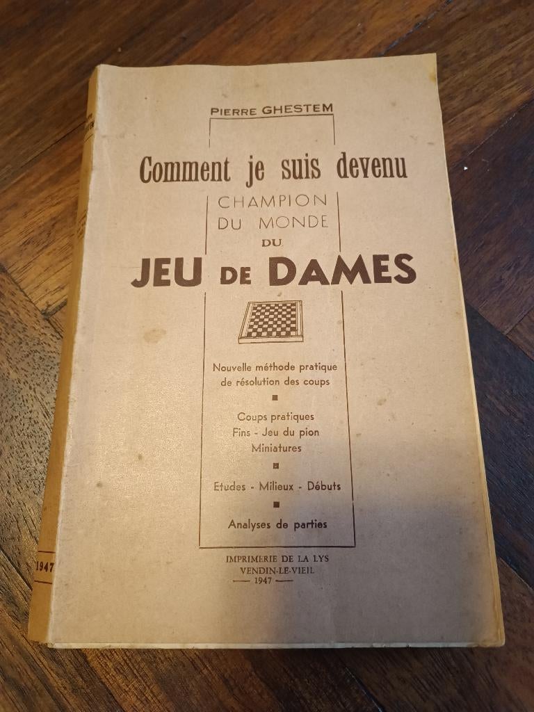 Damboek Pierre Ghestem, Ophalen of Verzenden, Zo goed als nieuw, Pierre Ghestem, Denksport