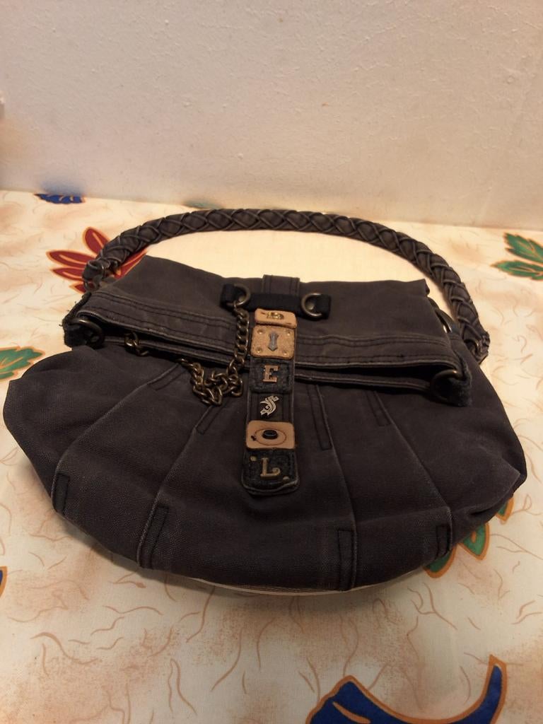 Diesel Vintage Denim Tas - Uniek en Stijlvol, Ophalen of Verzenden, Gebruikt, Blauw, Handtas