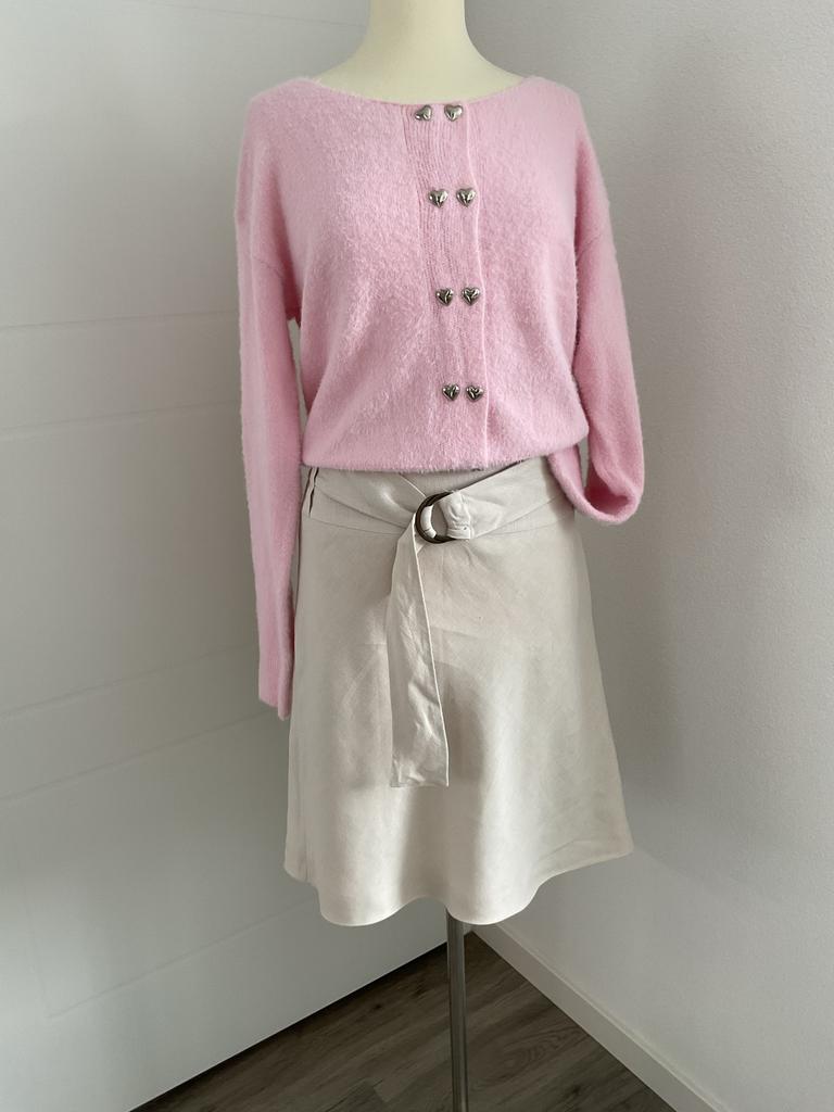 Linnen rok / promiss / maat 42 / beige, Kleding | Dames, Rokken, Verzenden, Beige, Maat 42/44 (L), Gedragen