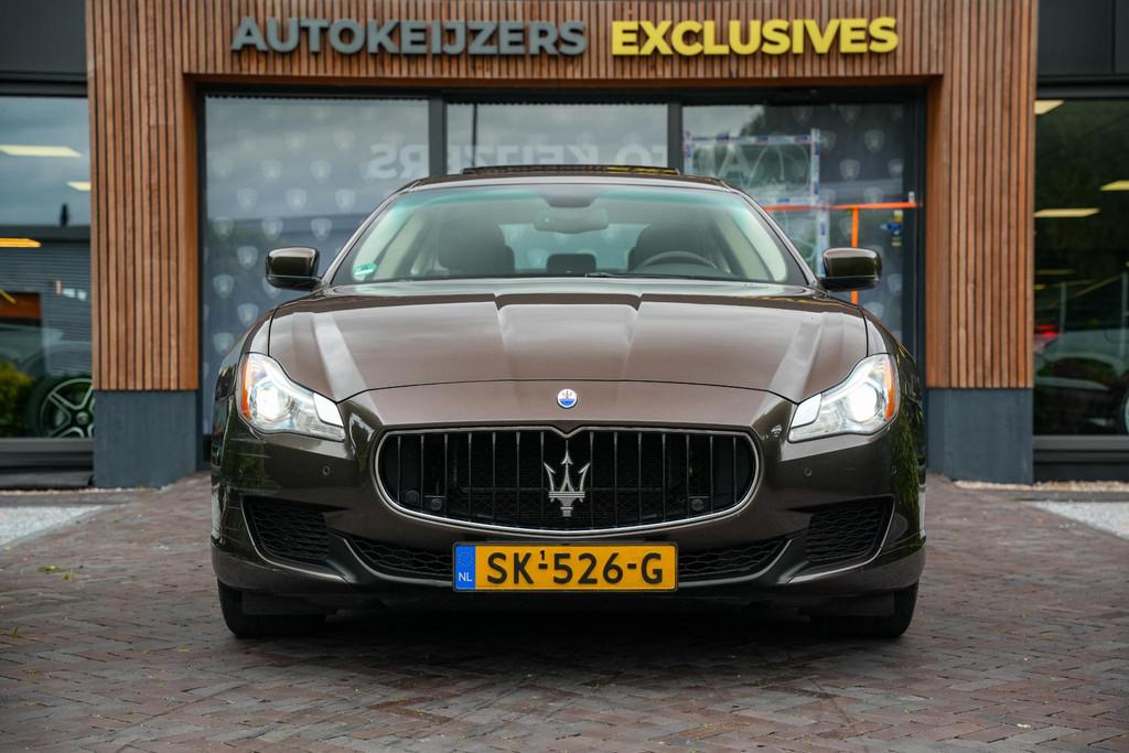 Maserati Quattroporte 3.0 S Q4 Achteruitrijcamera DAB+ Stoel, Auto's, Maserati, Automaat, Euro 5, Gebruikt, Bruin