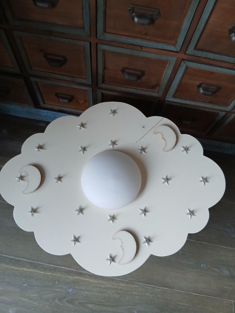 Plafondlamp wolk, maan en sterren, Ophalen of Verzenden, Gebruikt
