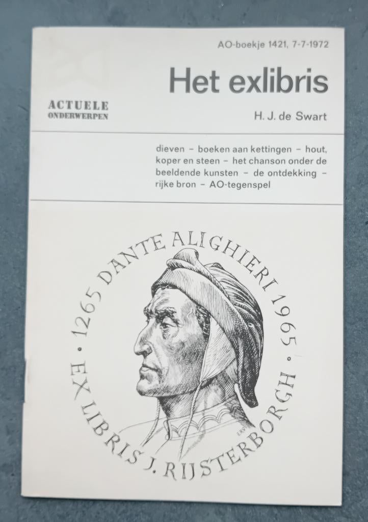 Het Exlibris door H.J.de Swart, Verzenden, Zo goed als nieuw, H.J.de Swart, Grafische vormgeving