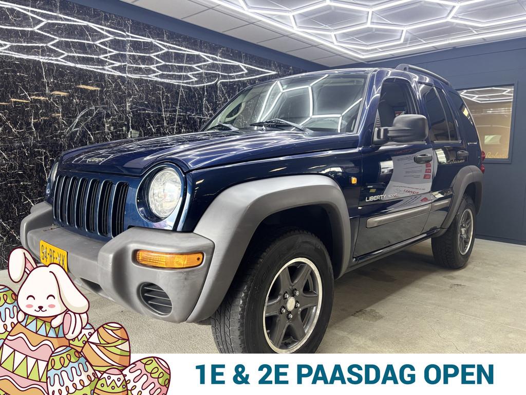 Jeep Cherokee 2.4i Sport (bj 2004), Stof, Gebruikt, Zwart, 4 cilinders