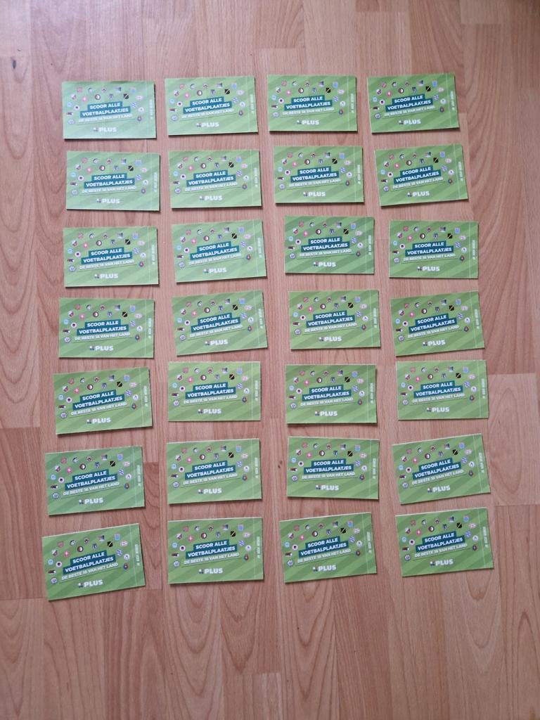 Plus voetbalplaatjes, Ophalen of Verzenden
