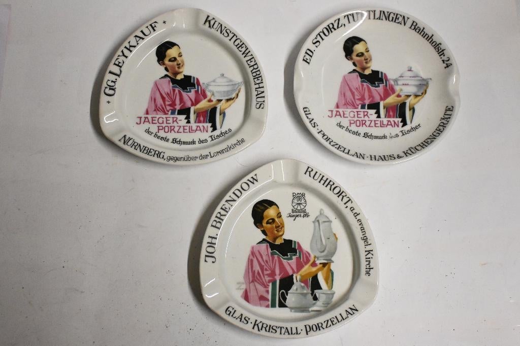 Jaeger porselein bavaria reclame items 3 verschillende, Ophalen of Verzenden