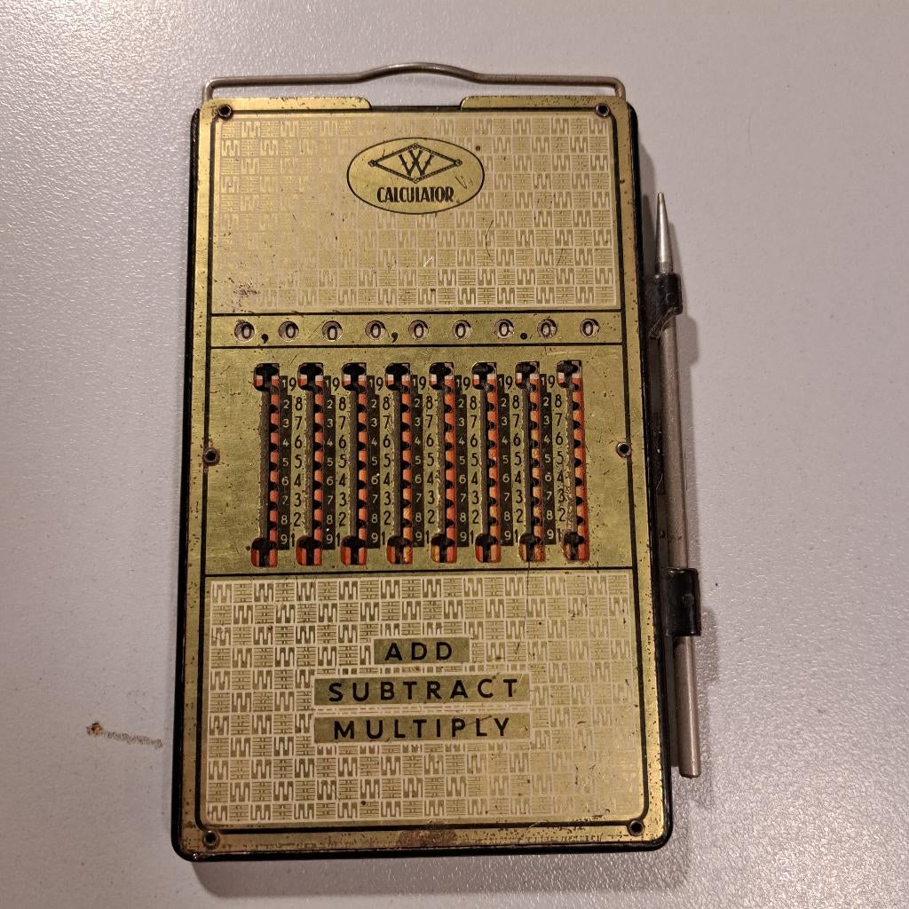 vintage West Germany calculator, Ophalen of Verzenden