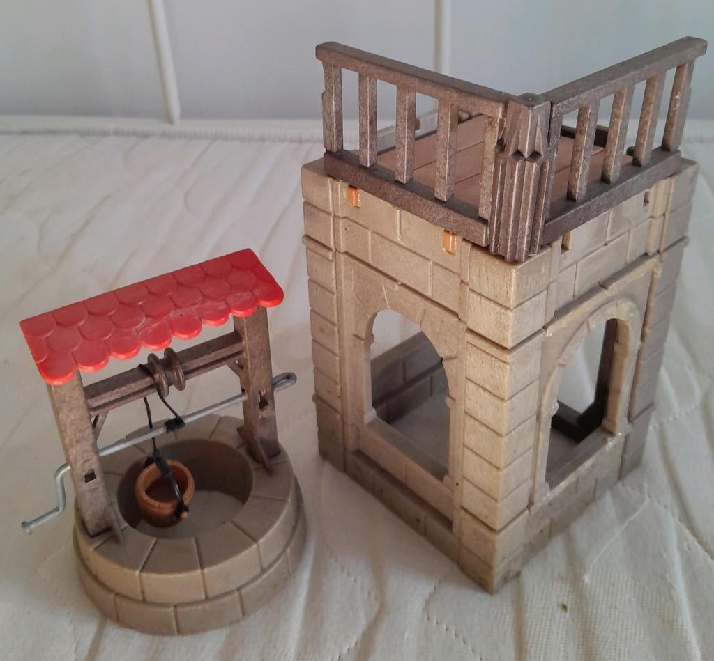 Vintage Playmobil waterput met ruïne, Ophalen of Verzenden, Gebruikt, Los playmobil