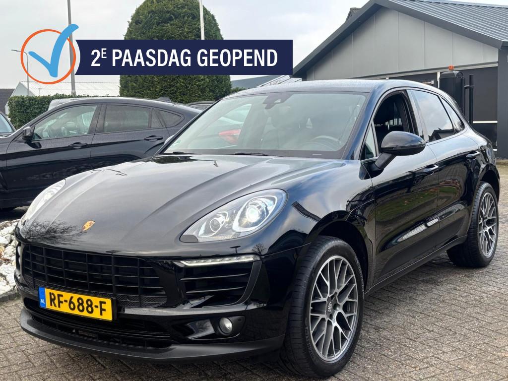 Porsche Macan 2.0 Turbo 252PK Benzine 2016 Zwart OH Historie, Auto's, Porsche, Automaat, Gebruikt, 4 cilinders, Bedrijf