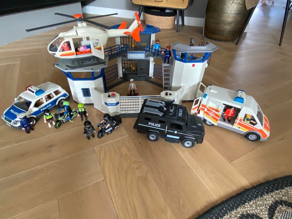 Mega Playmobil brandweer, ambulance en politie set!, Ophalen of Verzenden, Zo goed als nieuw