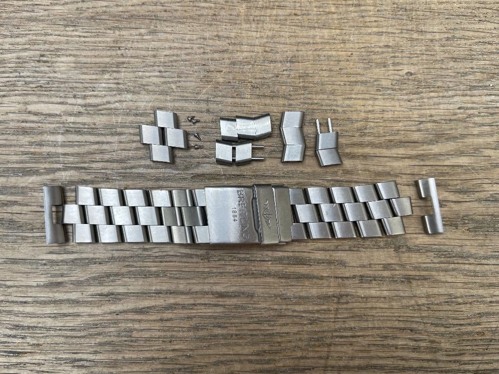 Breitling Titanium Professional II horlogeband, compleet., Overige materialen, Gebruikt, Breitling, Polshorloge