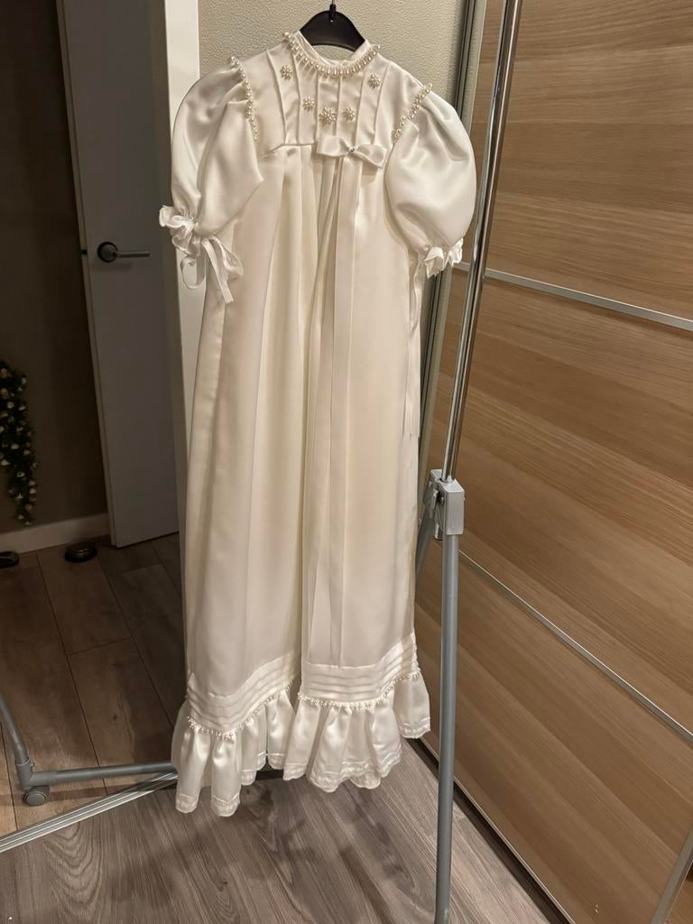 PRACHTIG MOOIE SATIJNEN DOOPJURK!, Kinderen en Baby's, Babykleding | Schoentjes en Sokjes, Zo goed als nieuw, Jongetje of Meisje