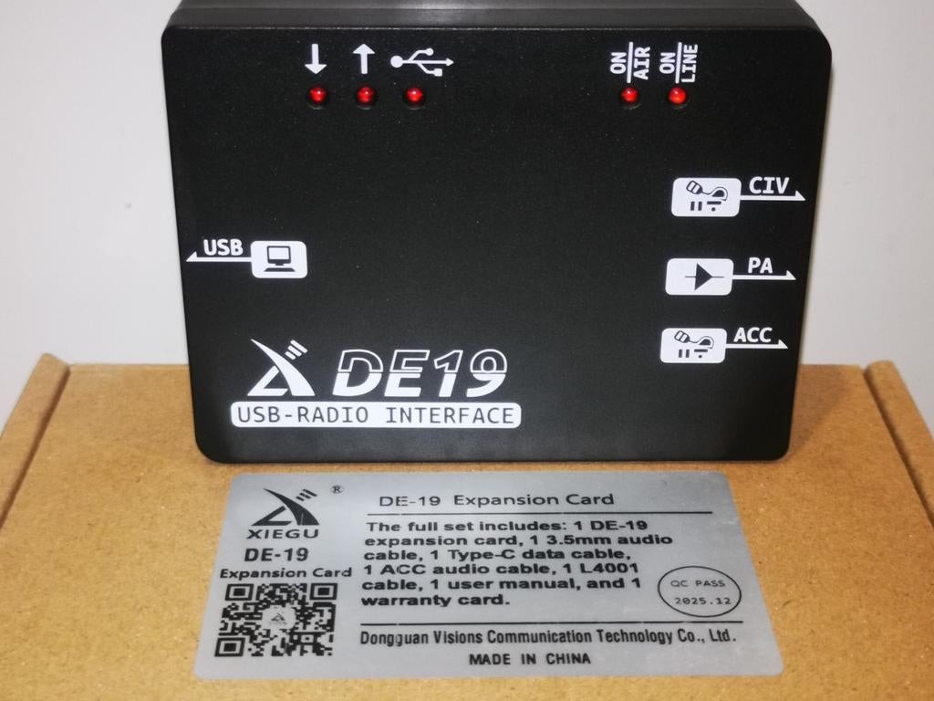 Xiegu DE-19 USB-Radio Interface Expansiekaart, Ophalen of Verzenden, Nieuw, Minder dan 2 meter, Overige kabels