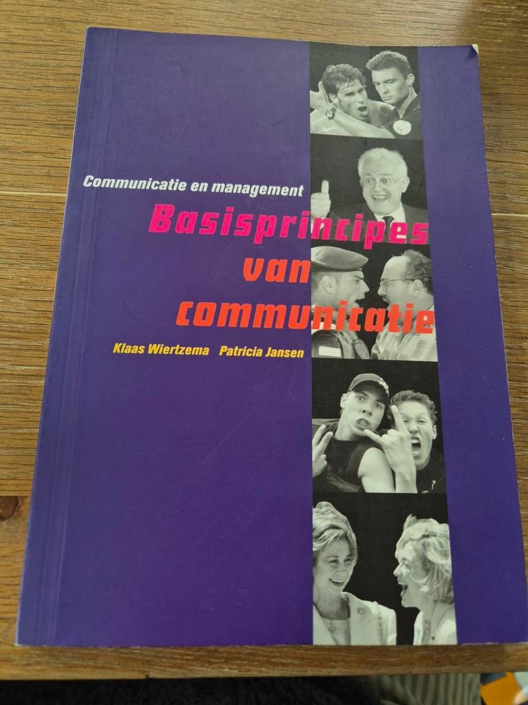 Communicatie en management: Basisprincipes van communicatie, Gelezen, Klaas Wiertzema, Patricia Jansen, Gamma, HBO