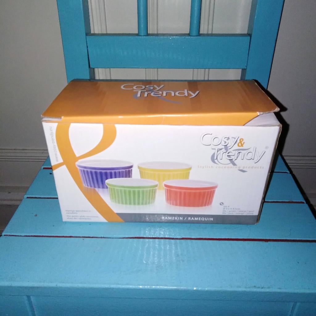 Ramekin schaaltjes Cosy Trendy 4 stuks, Huis en Inrichting, Keuken | Servies, Ophalen of Verzenden, Overige stijlen, Aardewerk